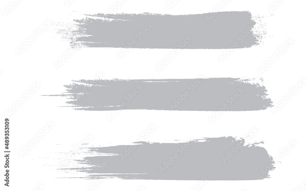 Grey brush stroke set isolated on background. Collection of trendy brush stroke vector for gray ink paint, grunge backdrop, dirt banner, watercolor design and dirty texture. Brush stroke vector Grey brush stroke set isolated on background. Collection of trendy brush stroke vector for gray ink paint, grunge backdrop, dirt banner, watercolor design and dirty texture. Brush stroke vector