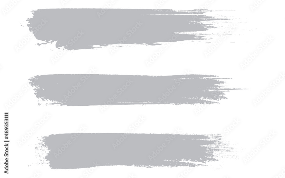 Grey brush stroke set isolated on background. Collection of trendy brush stroke vector for gray ink paint, grunge backdrop, dirt banner, watercolor design and dirty texture. Brush stroke vector Grey brush stroke set isolated on background. Collection of trendy brush stroke vector for gray ink paint, grunge backdrop, dirt banner, watercolor design and dirty texture. Brush stroke vector