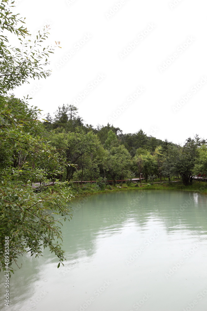 Baishui River in Yulong Naxi Autonomous County, Lijiang City, Yunnan Province, also known as Blue Moon Valley