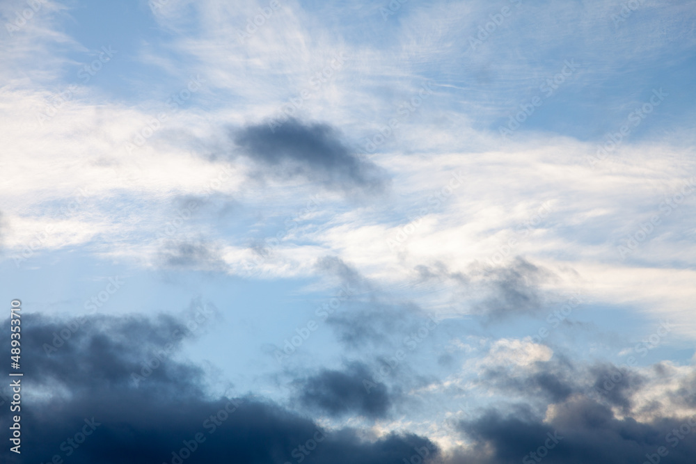 Blue Sky Morning Light Clouds Background Texture Wallpaper Blue Sky Morning Light Clouds Background Texture Wallpaper
