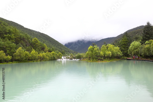 Baishui River in Yulong Naxi Autonomous County  Lijiang City  Yunnan Province  also known as Blue Moon Valley