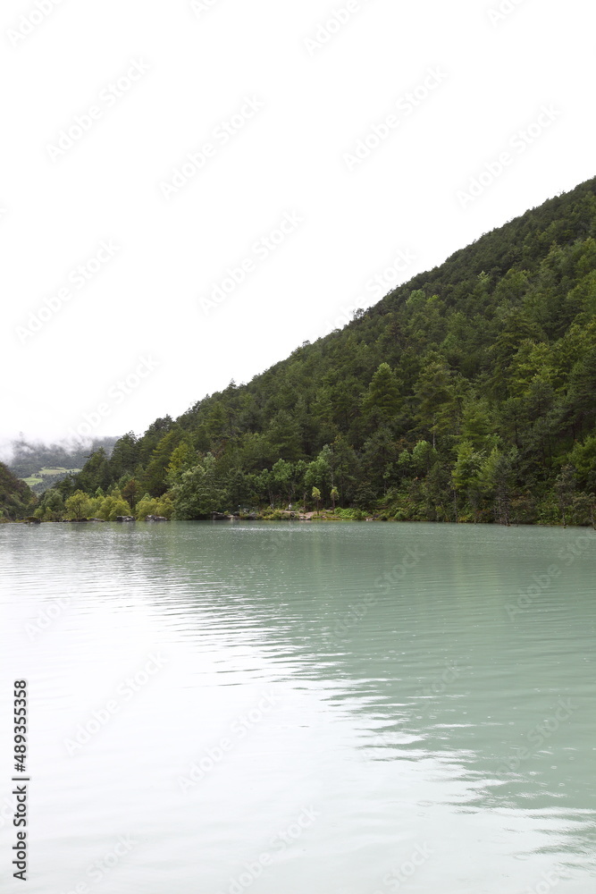 Baishui River in Yulong Naxi Autonomous County, Lijiang City, Yunnan Province, also known as Blue Moon Valley