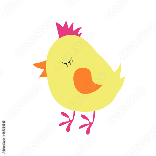 A singing bird silhouette, a singing bird icon, a cute tweeting birdy and musical notes symbol 
