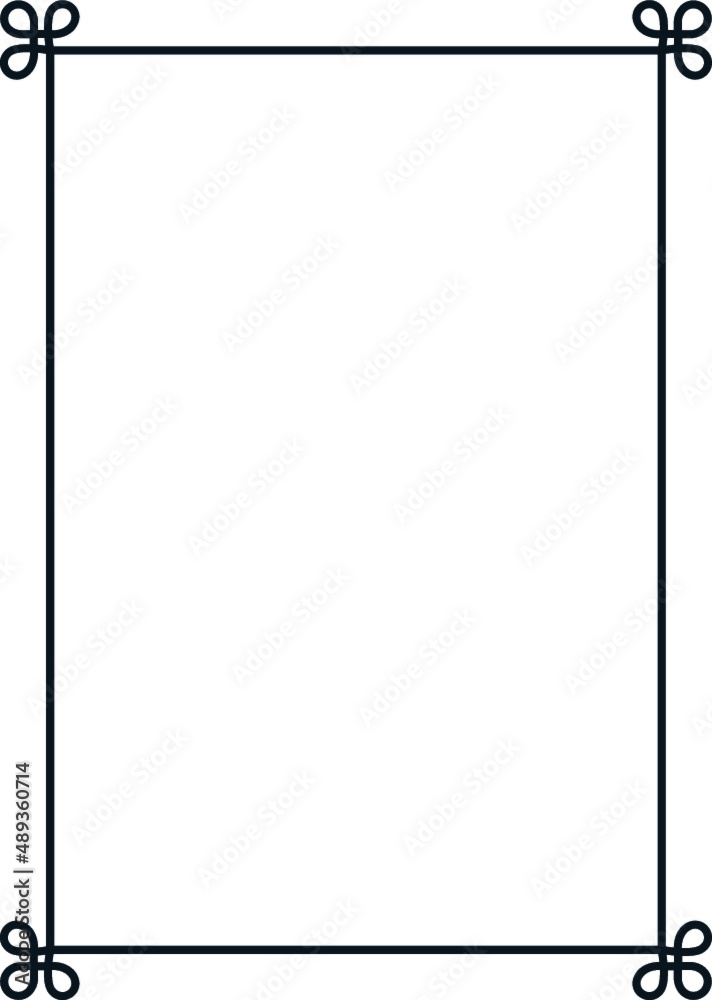 Vector border frame. Background or book page. Simple rectangular billboard, poster, plaque, signboard, sticker, or label Vector border frame. Background or book page. Simple rectangular billboard, poster, plaque, signboard, sticker, or label