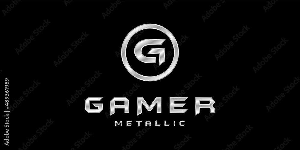 Initial Letter G Silver Metallic Metal 3D Sport Geometric Arrow Success Monogram Vector Logo Design Initial Letter G Silver Metallic Metal 3D Sport Geometric Arrow Success Monogram Vector Logo Design