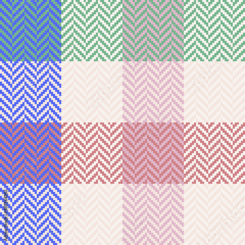 Estampado vectorial de cuadros. Perfecto para proyectos de tejido, álbumes de recortes y papel tapiz.