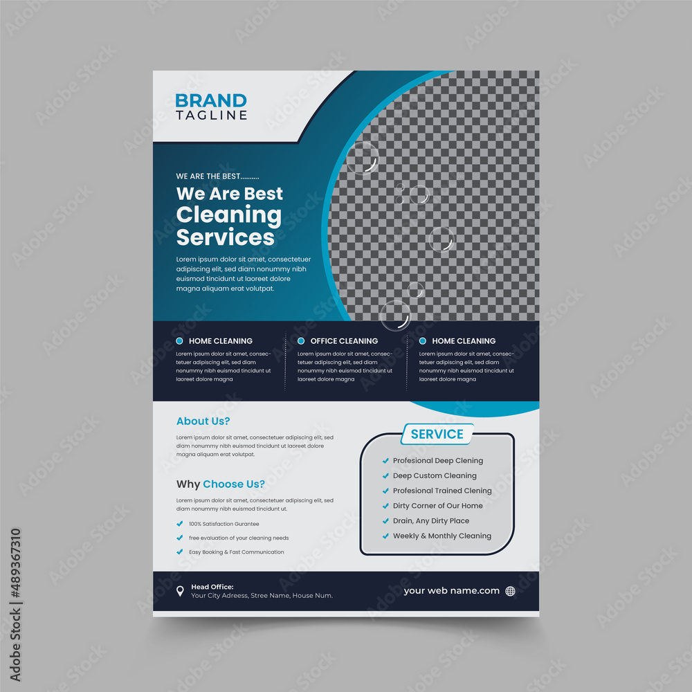 Cleaning service flyer template design with magazine, banner, poster, flyer, leaflets print template design Cleaning service flyer template design with magazine, banner, poster, flyer, leaflets print template design
