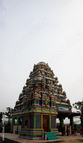 Kailashahar, India - January 23 2022: The new Tirupati Balaji Temple at North Tripura, India photo