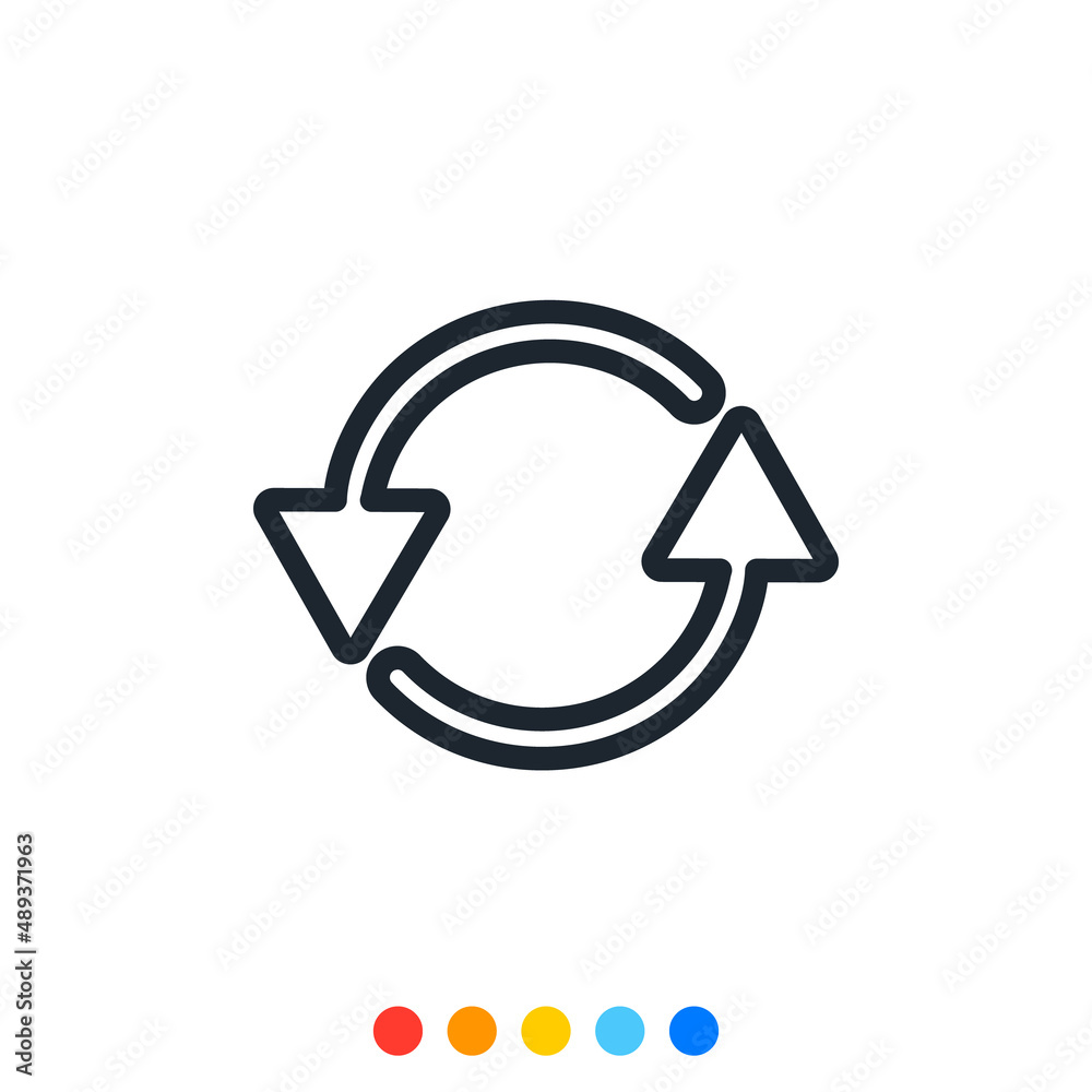 Refresh and Update icon, Synchronize icon,Vector. Refresh and Update icon, Synchronize icon,Vector.