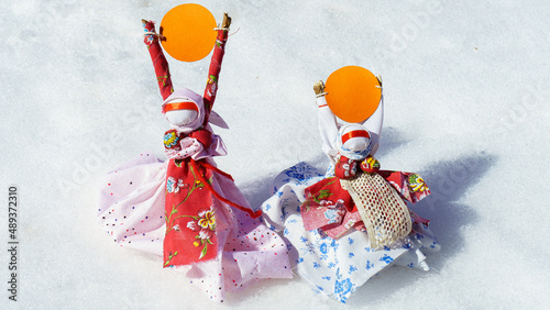 snowman on a snow