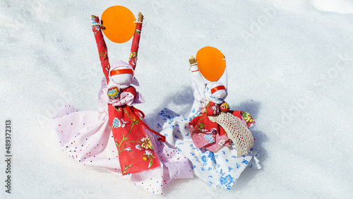 snowman on a snow