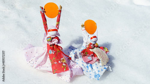 snowman on a snow