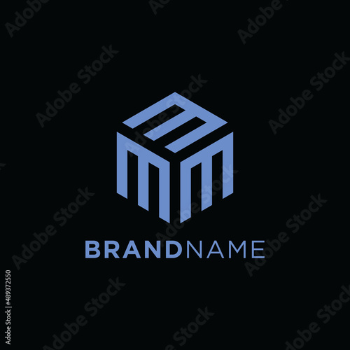 GEOMETRIC LETTER M HEXAGON LOGO DESIGN COMPANY