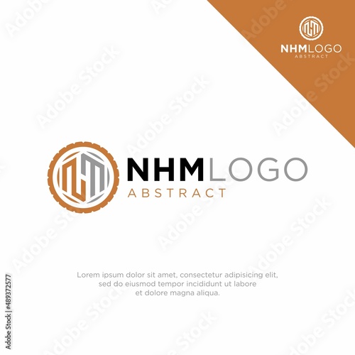 MODERN WORK WOOD GEOMETRIC SHAPE HEXAGON LOGO DESIGN COMPANY