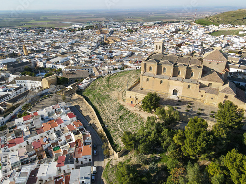 Drone view at the town of Osuna on Andalusia, Spain photo