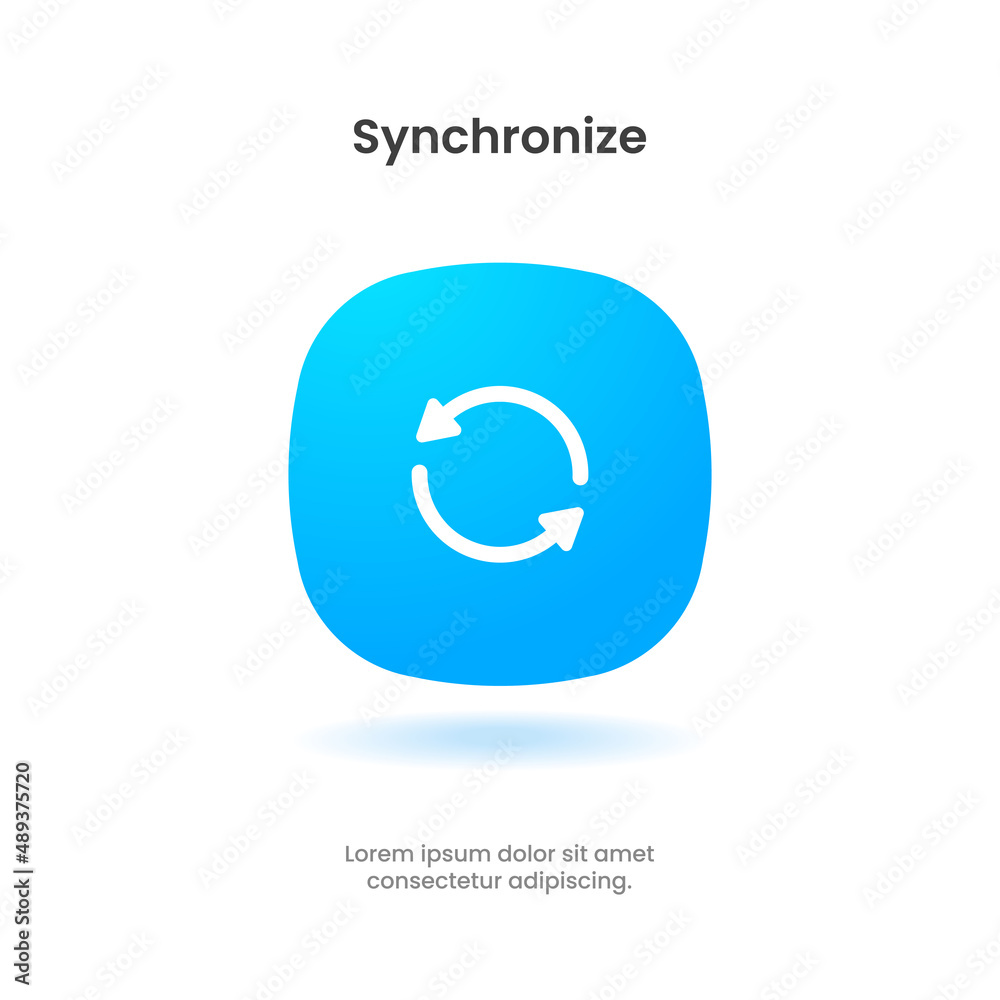 3d isolated vector elements. Minimal modern sync, rotate, swap, repeat, reset, sustainability icon emblem symbol. 3d blue synchronize icon. Mobile app icons. Device UI UX mockup. 3d isolated vector elements. Minimal modern sync, rotate, swap, repeat, reset, sustainability icon emblem symbol. 3d blue synchronize icon. Mobile app icons. Device UI UX mockup.