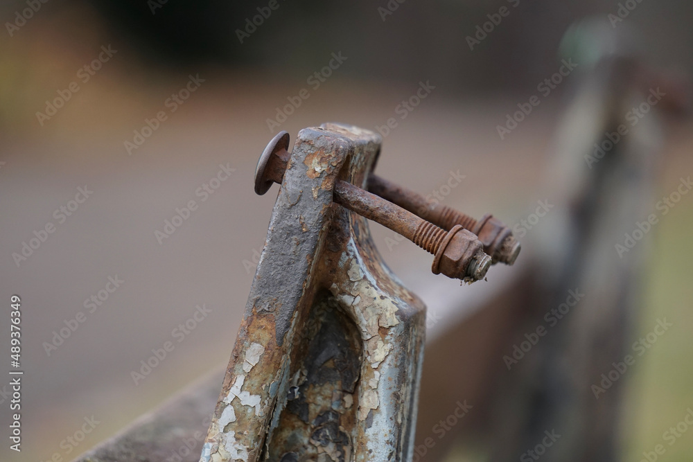old metal fence old metal fence