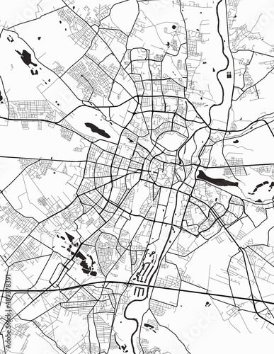 Fototapeta Poznan Poland City Map