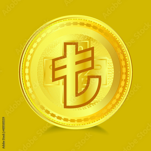 Digital Currency Symbol of Turkish lira