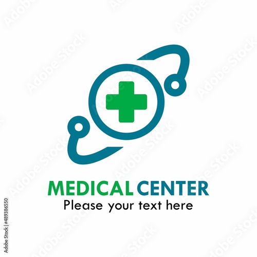 Medical center logo template illustration