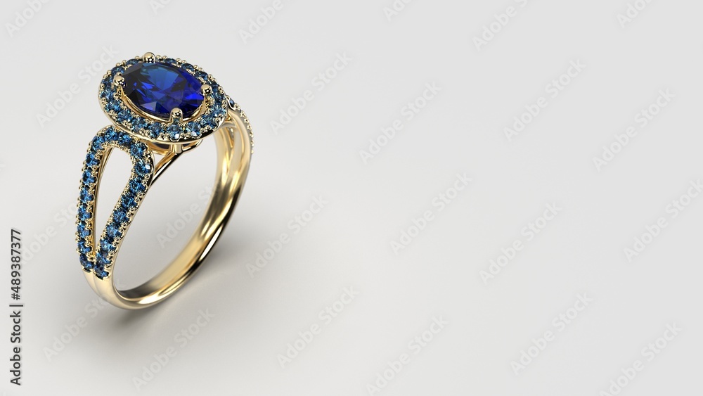 blue gem oval halo ring in yellow gold blue gem oval halo ring in yellow gold