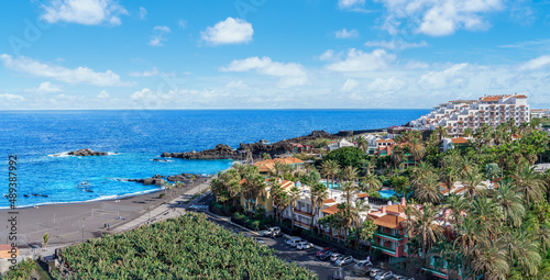 Landscape with Los Cancajos, Canary island, Spain photo