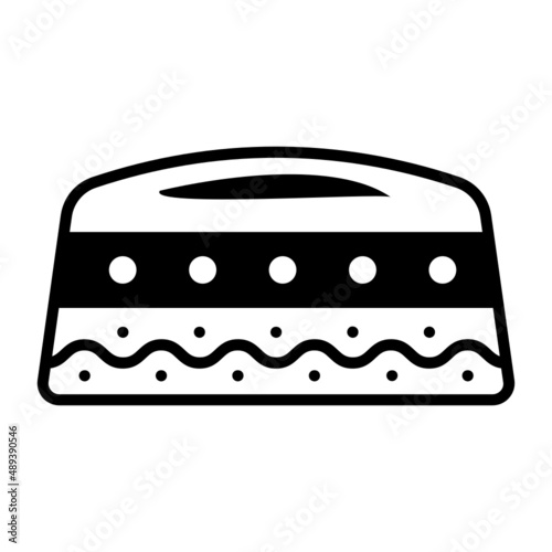 Araqchin Concept Taqiyah rounded cap Vector Icon Design, Ramazan and Eid al-Fitr Symbol, Islamic and Muslims fasting Sign, Arabic holidays celebration stock illustration