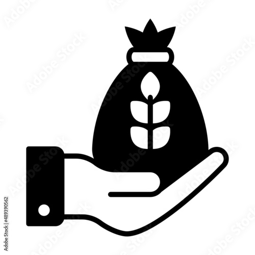 Zakat on agricultural goods Concept Vector Icon Design, Ramazan and Eid al-Fitr Symbol, Islamic and Muslims fasting Sign, Arabic holidays celebration stock illustration