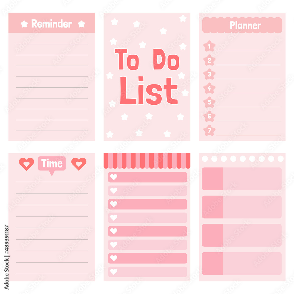 Cute paper notes. Stationary set. Scrapbook notes and cards.Printable ...