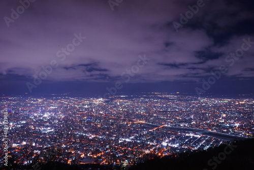 日本 北海道 札幌 藻岩山 山頂展望台からの夜景