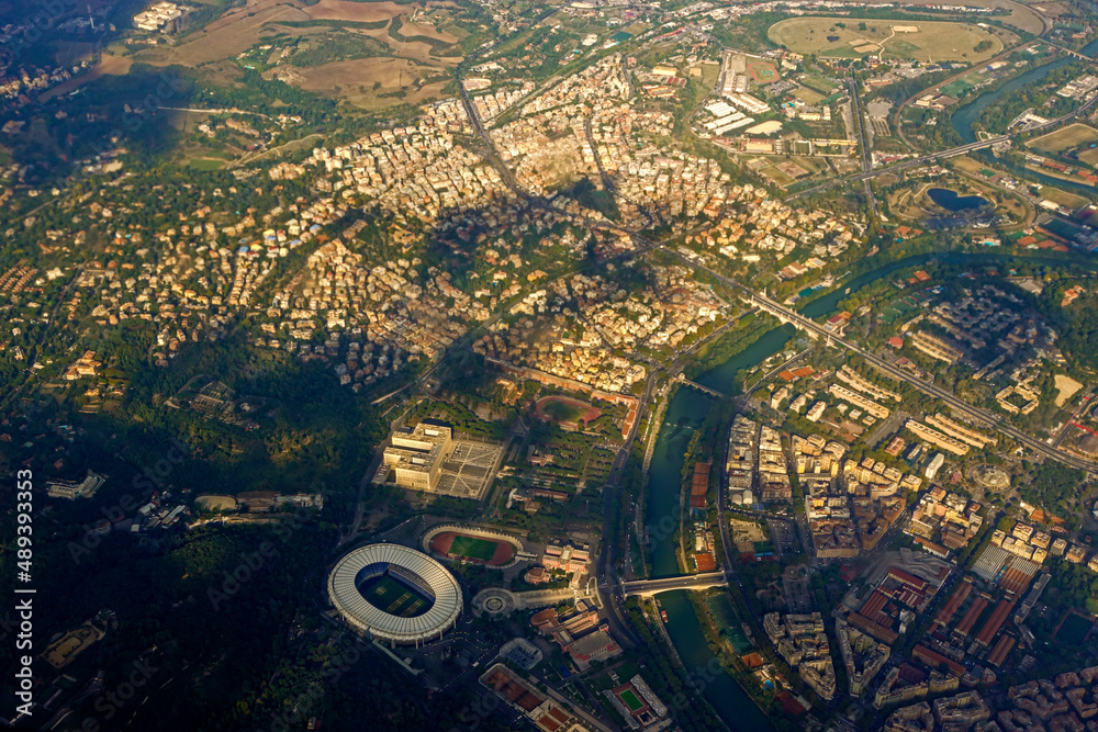 Vista aerea Stadio olimpico Roma
