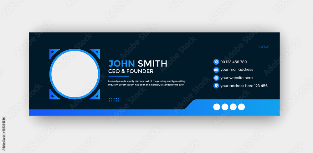 Elegant Corporate Minimal email signature or email footer template for your business mobile corporate EMAIL signature design Elegant Corporate Minimal email signature or email footer template for your business mobile corporate EMAIL signature design