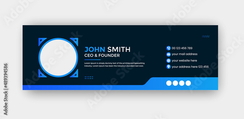 Elegant Corporate Minimal email signature or email footer template for your business mobile corporate EMAIL signature design