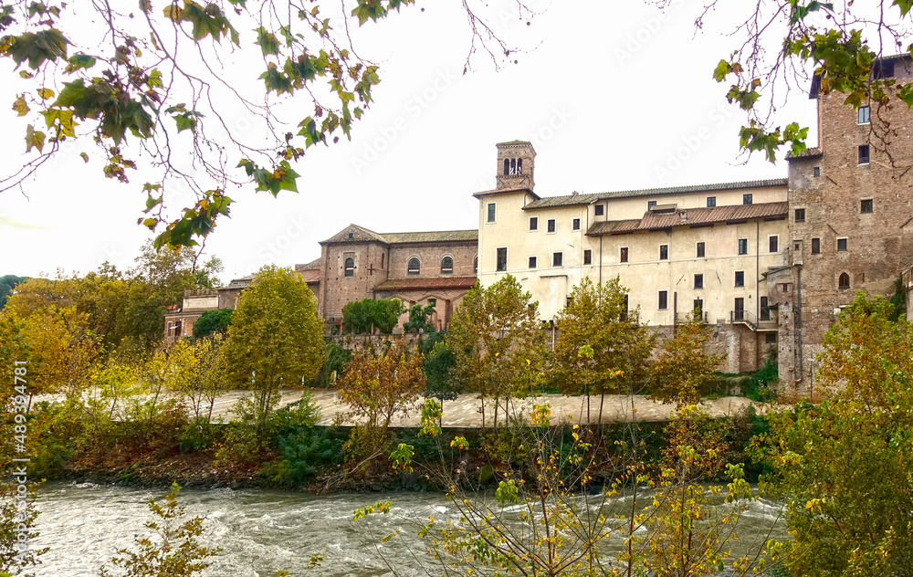 Fototapeta premium isola Tiberina Roma 168