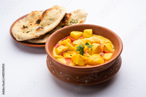 Dahi wale Aloo or curd potato curry