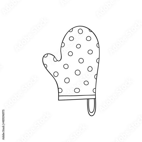 Doodle kitchen potholder.