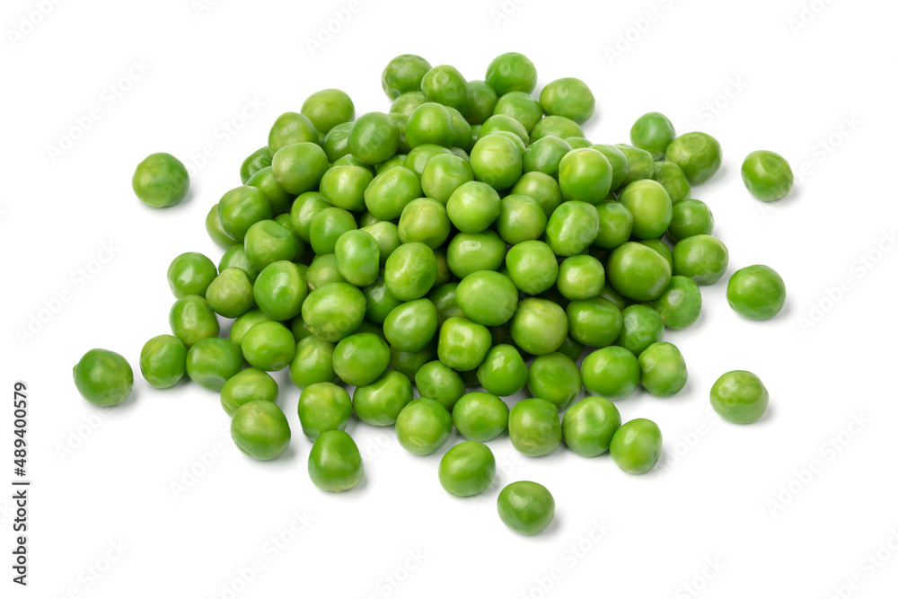 Heap of fresh green peas isolated on white background Heap of fresh green peas isolated on white background
