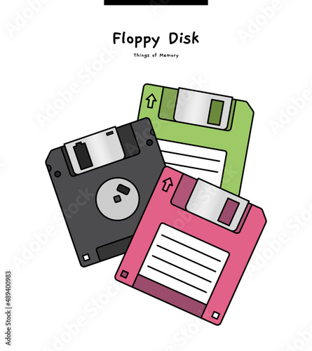 It is a magnetic disk used as an external storage device of a computer, also known as a floppy disk.	