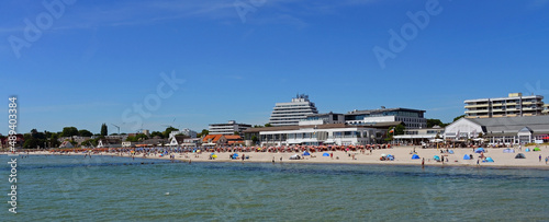 Strandpanorama Grömitz Lübecker Bucht