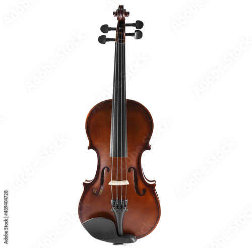 violin isolated on white