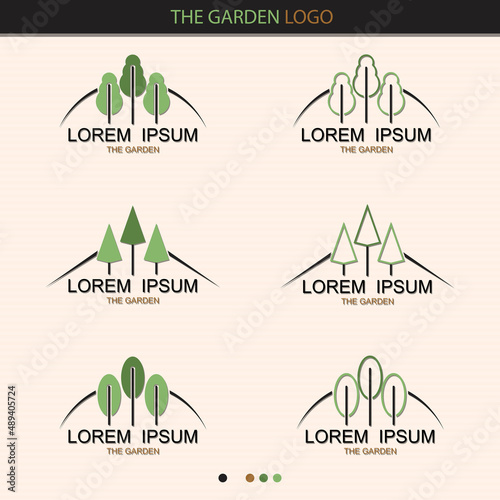 Garden And Tree Nature Logo - Vector