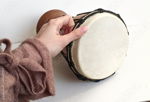 Product Photography of Handmade Bongo Drum Handmade Afro-Cuban Percussion Instrument