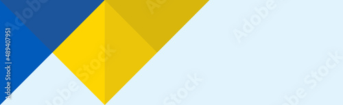 Ukraine graphic template for web banner with copy space, vector illustration