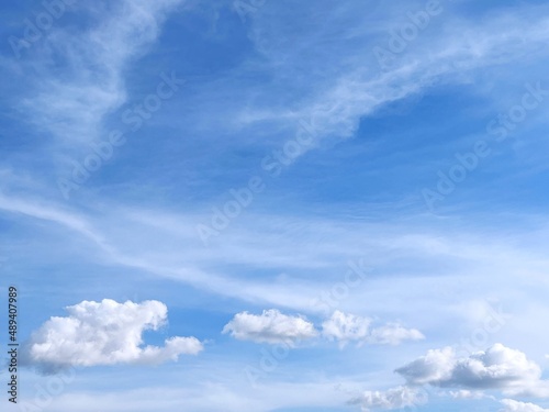 Sky and clouds. Beautiful heaven cloudscape. © OLENA