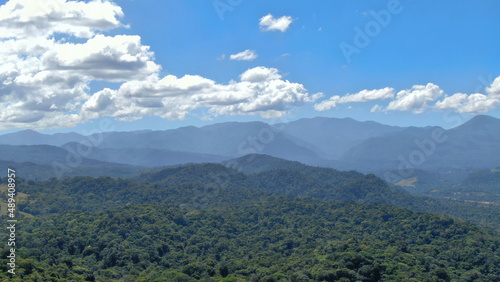 Vista panoramica de las montañas del parque nacional Braulio Carrillo  photo