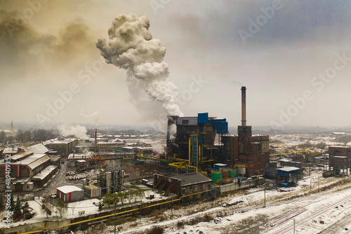 Landscape of industry: mine factories smelters railway  © _maciej_