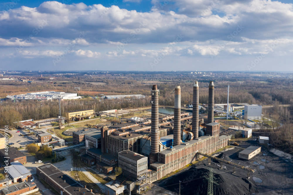 Landscape of industry: mine factories smelters railway Landscape of industry: mine factories smelters railway