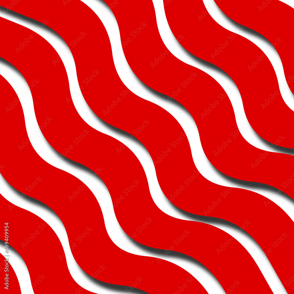 Red and white striped abstract background