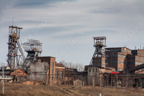 Landscape of industry: mine factories smelters railway 