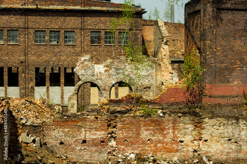 Landscape of industry: mine factories smelters railway 